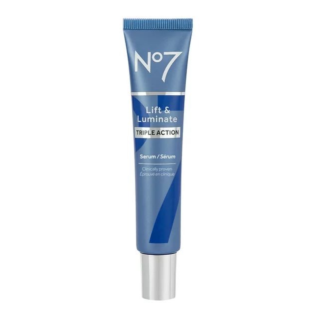 No7 Lift & Luminate Triple Action Face Serum with Collagen Peptides and Vitamins A, C and E, 1.69... | Walmart (US)