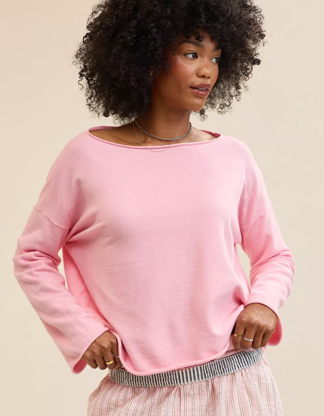 Aerie Sunday Soft Boatneck Sweater | Aerie