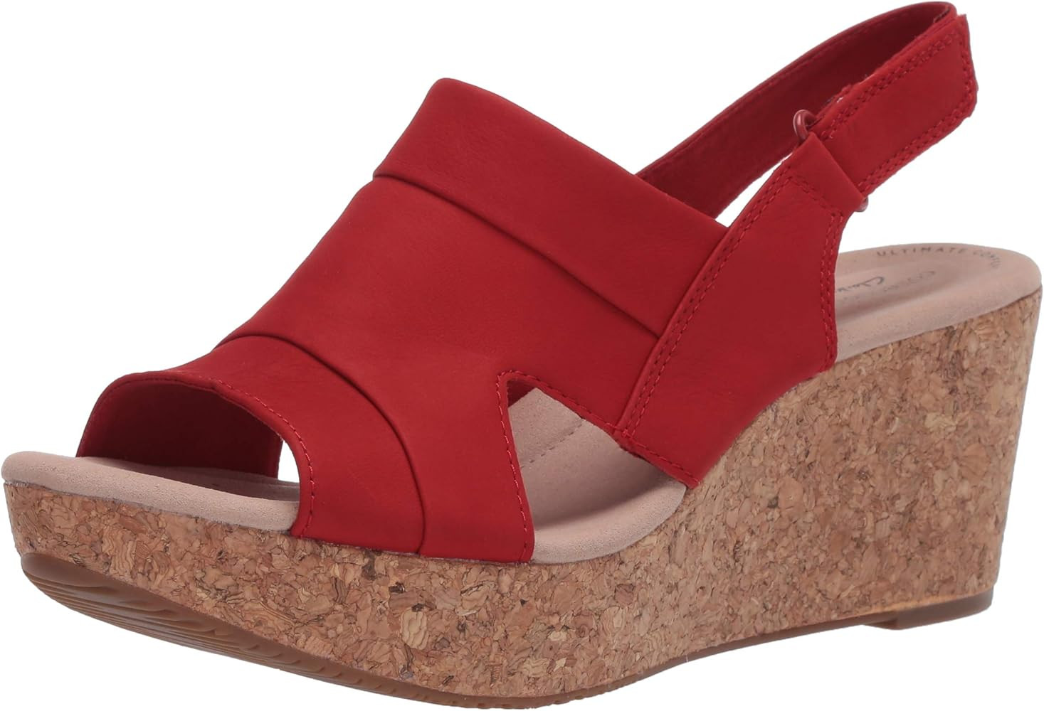 Clarks Women's Annadel Ivory Wedge Sandal | Amazon (US)