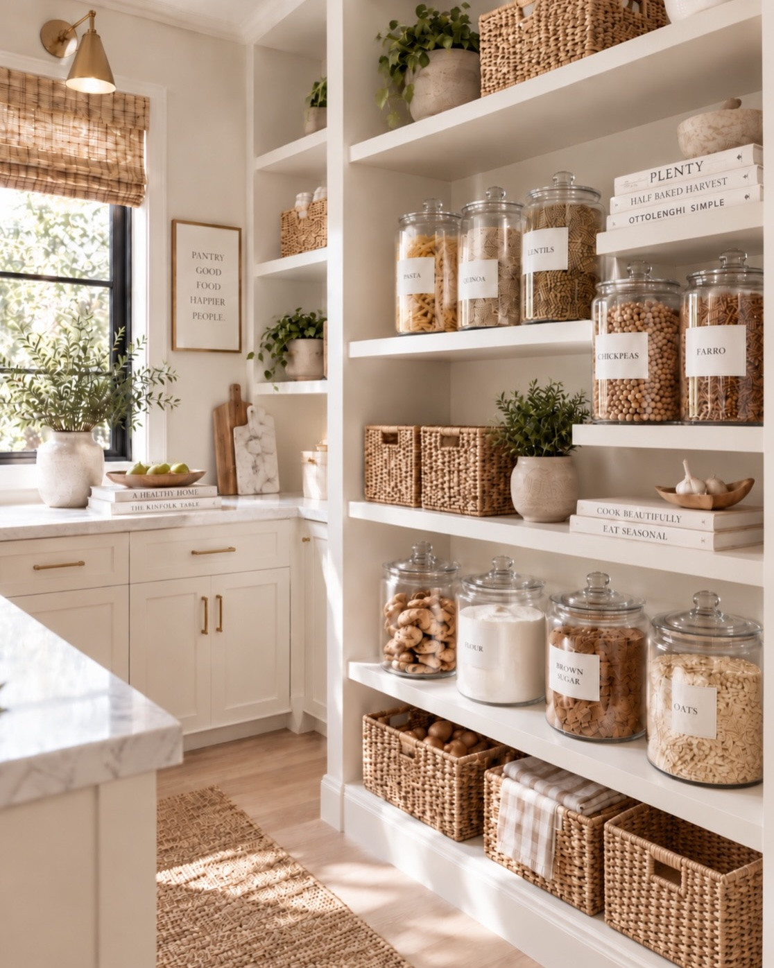 Consider this your sign to give your pantry a glow-up✨

A dreamy mix of beautiful + functional… glass canisters, warm neutrals, natural textures and the kind of organization that makes you want to keep everything perfectly stocked. These modern pantry design/decor variations might be some of my favorite ones yet.

Save this for your next pantry organization project & send it to someone who would LOVE this space.

✨ Want the look? I linked similar glass jars, canisters, baskets + pantry organization favorites in my ShopMy and my LTK … the links are in my bio. 

#PantryOrganization #PantryInspiration #HomeOrganization #KitchenOrganization #OrganicModern

#LTKHome #LTKfoodie #LTKOver40