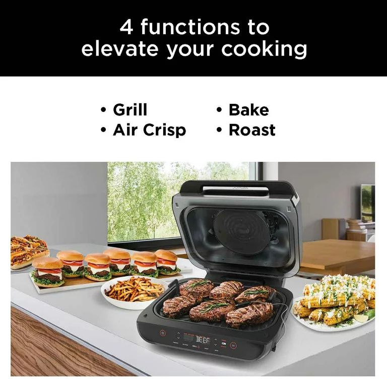 Ninja Foodi Smart XL 4-in-1 Indoor Grill with 4-Quart Air Fryer, Roast, Bake, and Smart Cook Syst... | Walmart (US)