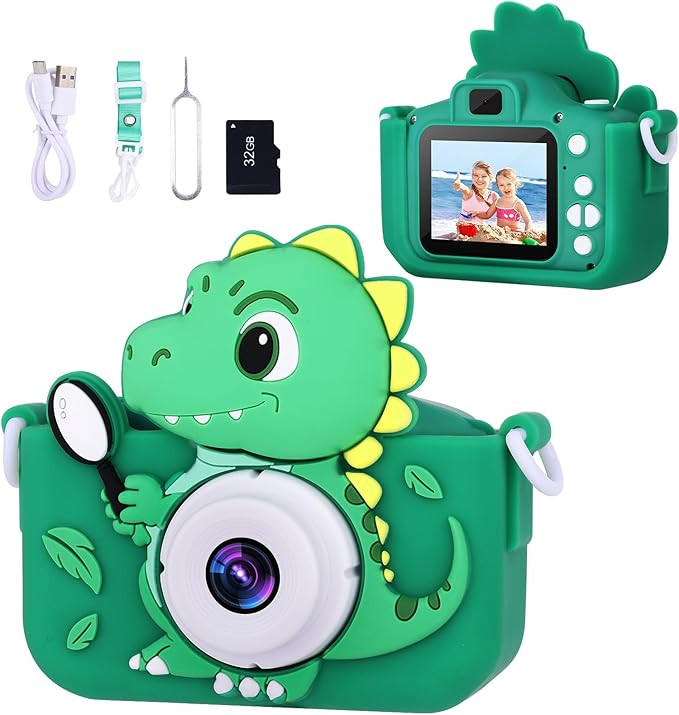 Envyvip Dinosaur Toys Camera for Kids Boys Age 3-8, Toddler Kids Digital Camera Christmas Birthda... | Amazon (US)