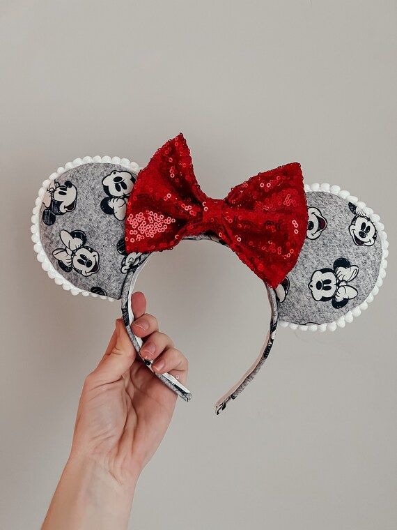 Mickey & Minnie Print Ears | Etsy (US)