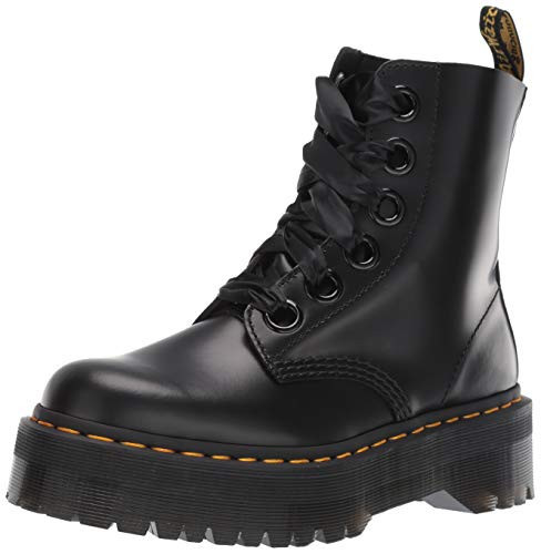 Dr. Martens Women's Molly Platform Boot, Black, 8 UK (10 US) | Amazon (US)