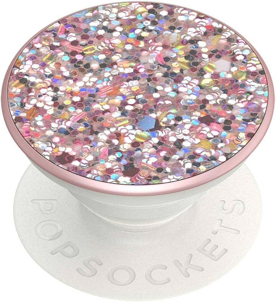 ​​​​PopSockets Phone Grip with Expanding Kickstand, Glitter PopGrip - Rosebud | Amazon (US)