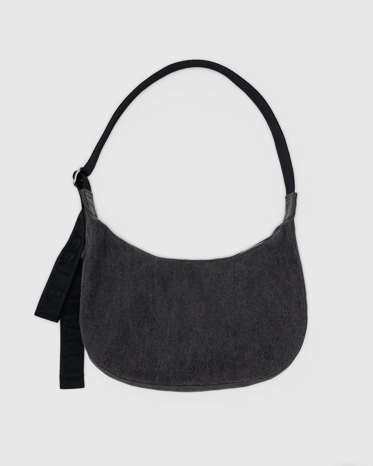 Medium Denim Crescent Bag | BAGGU