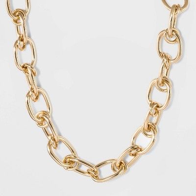 Thick Chain Link Necklace - A New Day™ Gold | Target