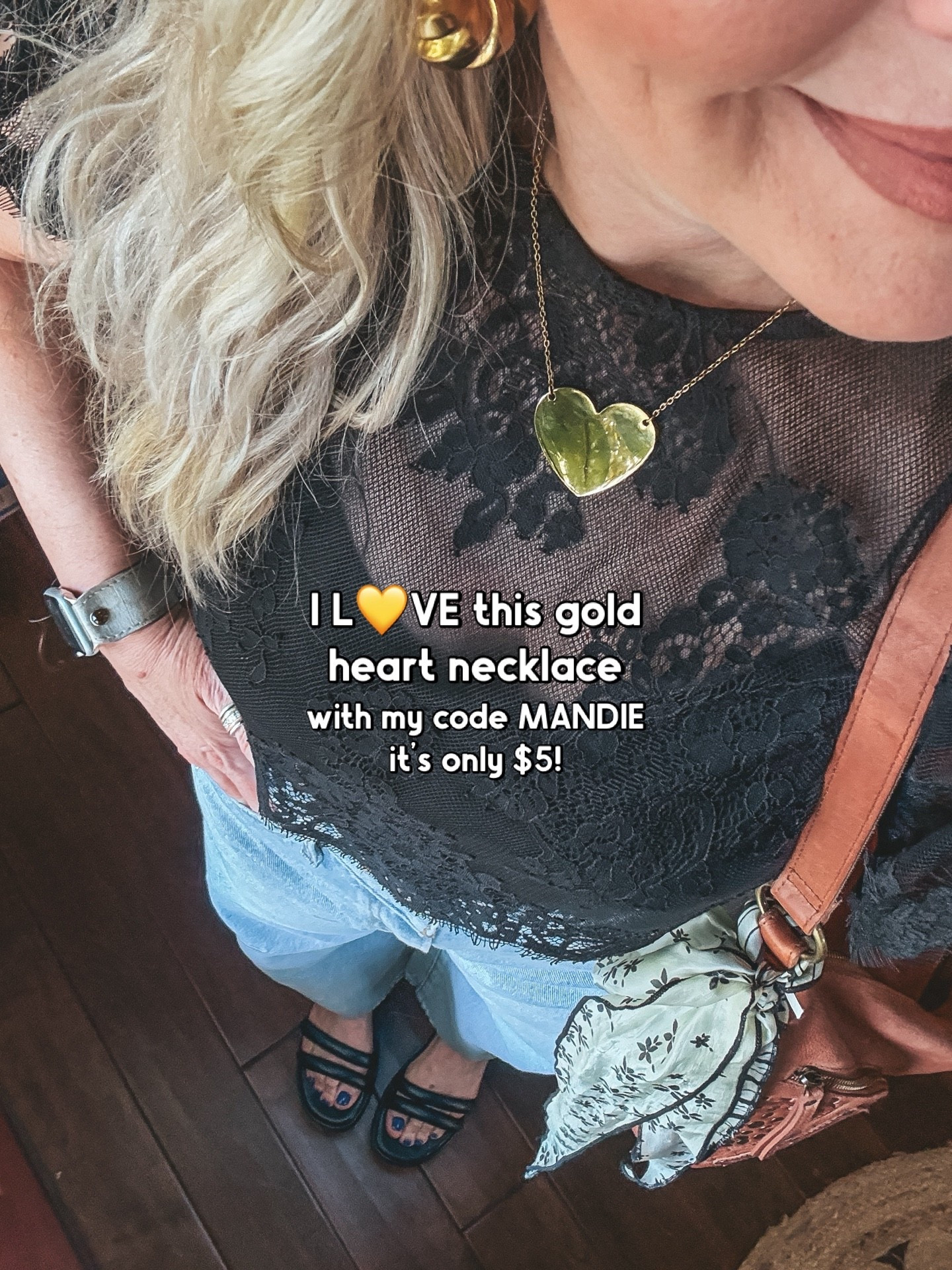 The prettiest gold heart necklace! SAVE 40% w/ code MANDIE at checkout. Makes this necklace $5! 👏🏼👏🏼

#LTKOver40 #LTKgrwm #LTKootd