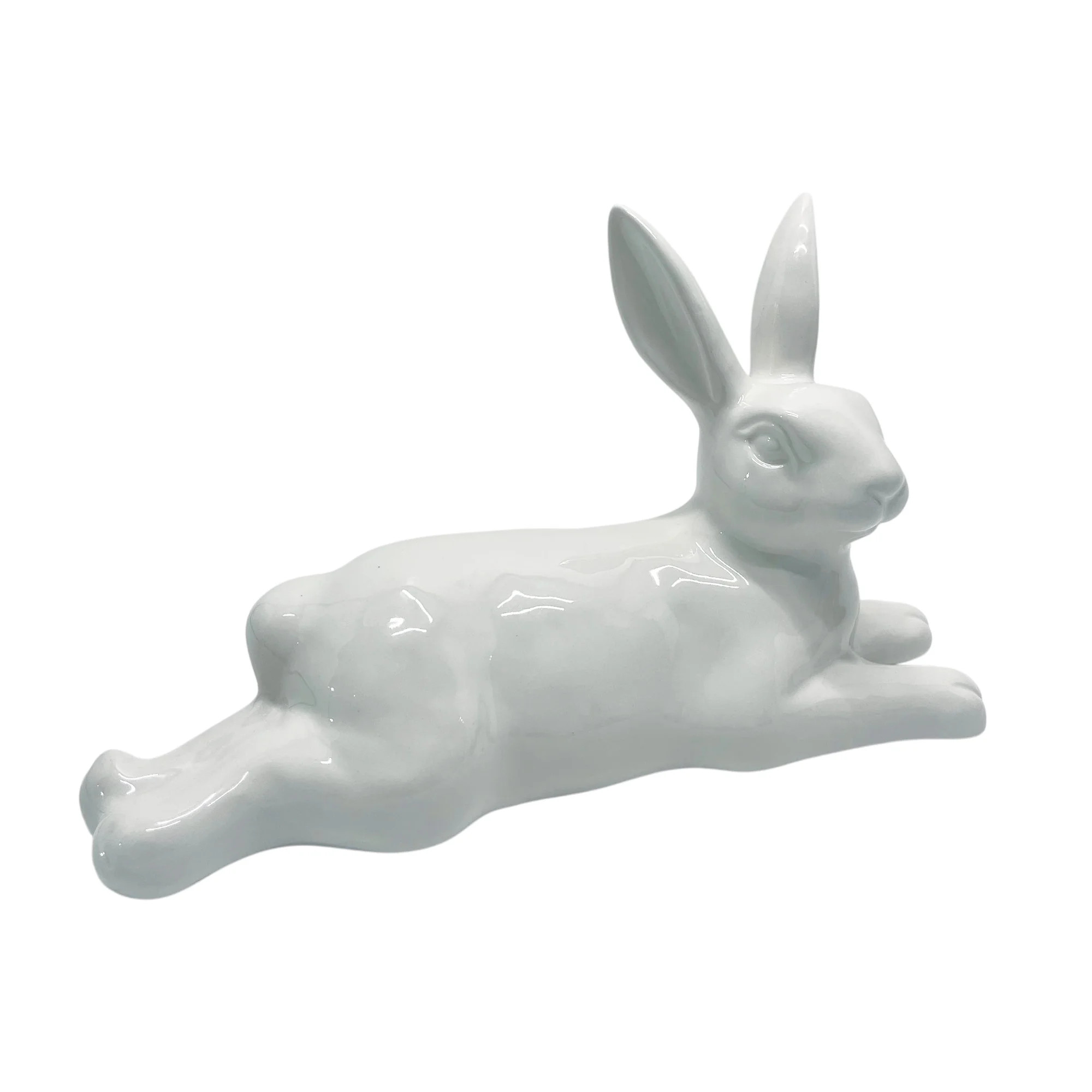 Dolomite Lying Easter Bunny Tabletop Decoration, White, 10", by My Texas House | Walmart (US)