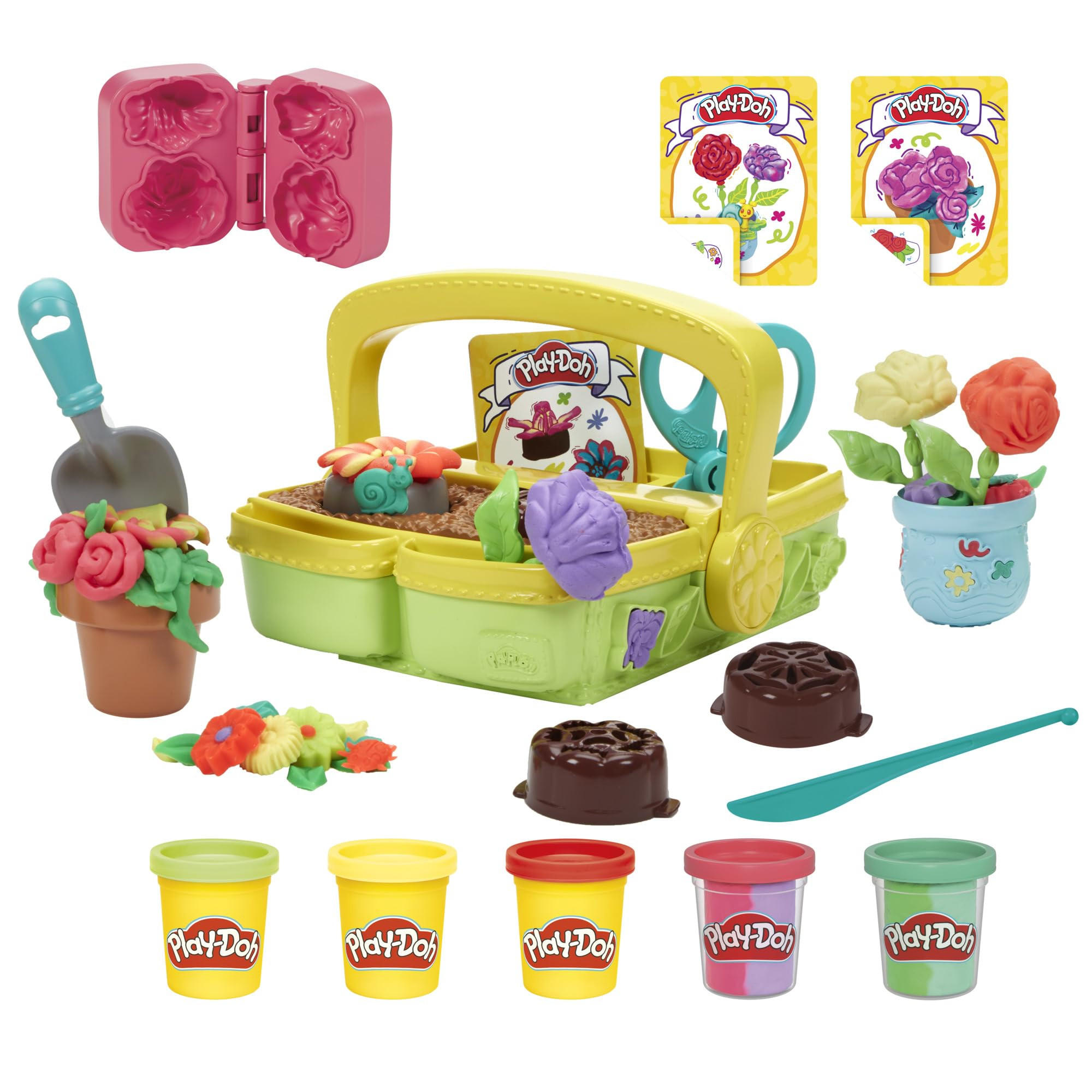 Play-Doh Blooming Flower Garden Toy Playset, Nature Pretend Play, Kids Arts & Crafts Ages 3+ | Amazon (US)