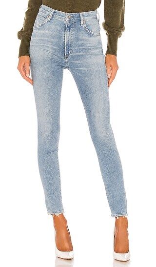 Citizens of Humanity Chrissy Sculpt High Rise Skinny in Denim-Light. - size 24 (also in 23, 25, 26,  | Revolve Clothing (Global)