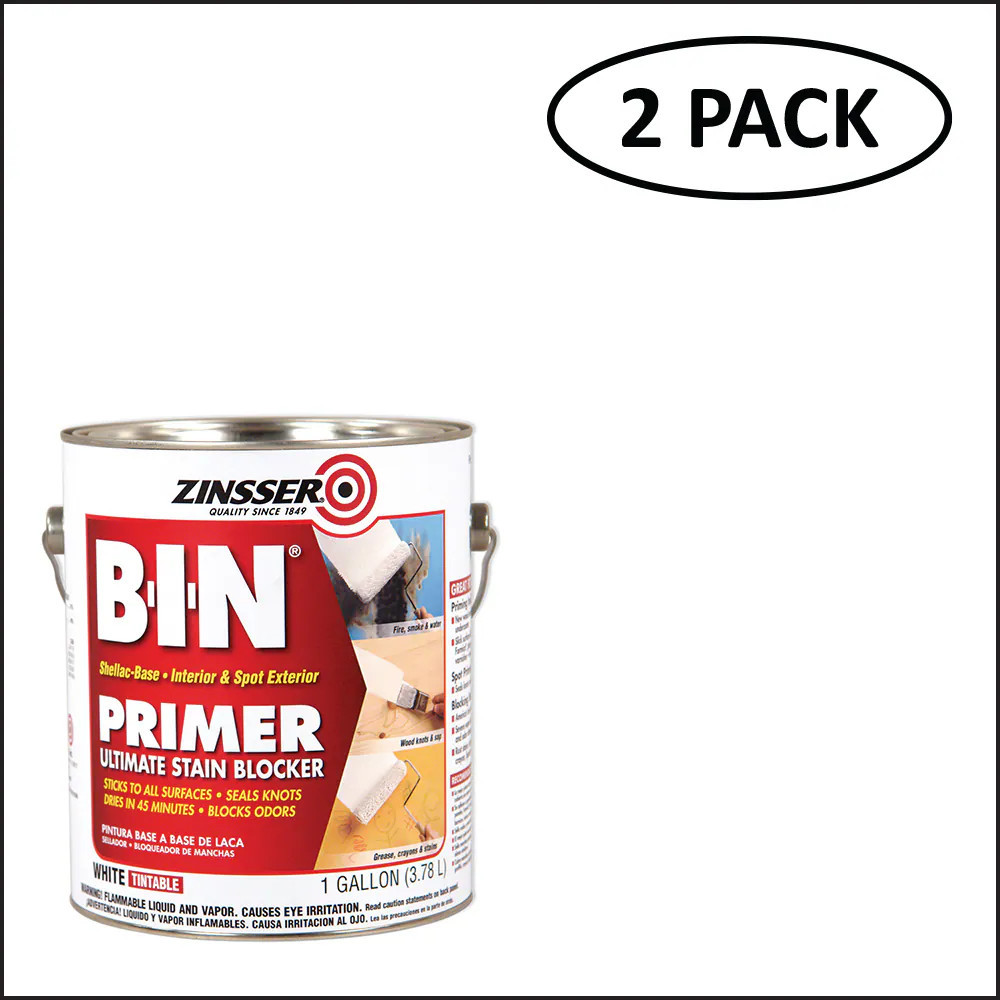 Zinsser BIN Interior/Exterior Multi-purpose Shellac Wall and Ceiling Primer ( 1-gallon ) | 320991SOS | Lowe's