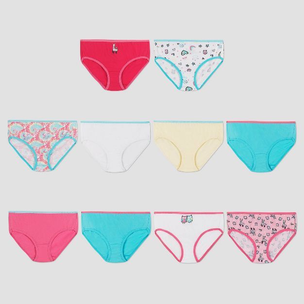 Hanes Girls' 10pk Cotton Classic Briefs - Colors Vary | Target