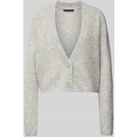 Drykorn Cardigan mit V-Ausschnitt Modell 'COOPIE' in Hellgrau, Größe L | Peek & Cloppenburg* Düsseldorf DE