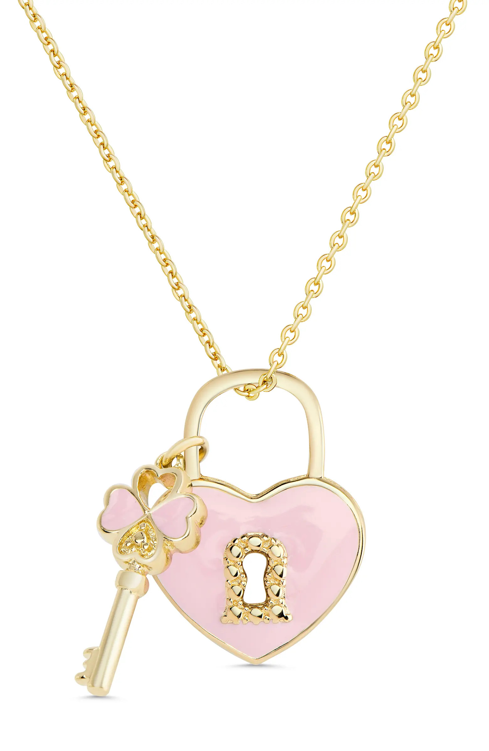 Lily Nily Heart Lock Pendant Necklace | Nordstrom | Nordstrom