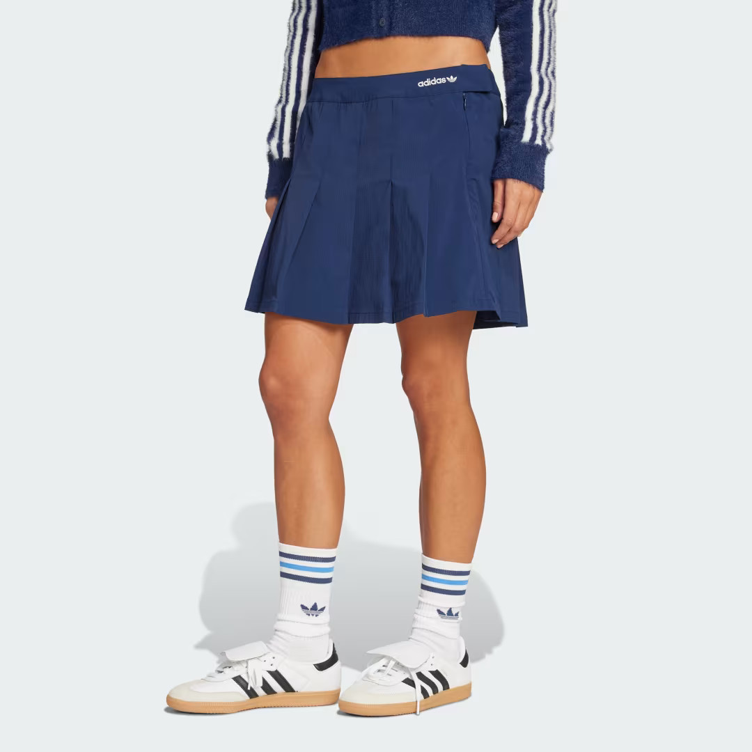 adidas Pleated Skirt Night Indigo 14 Womens | adidas (US)