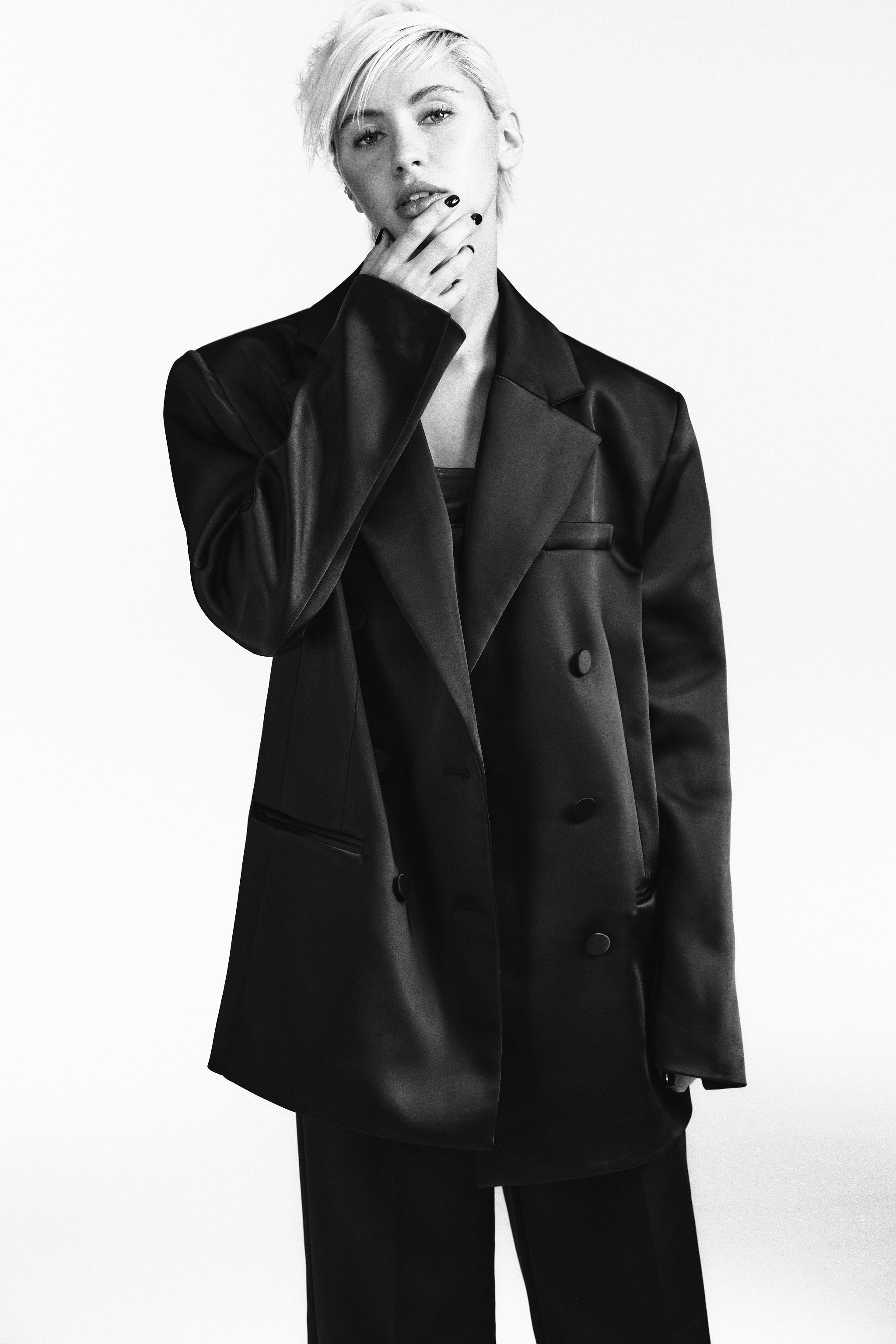 SATIN POCKET BLAZER | Zara UK