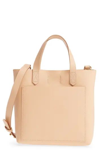 Madewell Small Transport Leather Crossbody - Beige | Nordstrom
