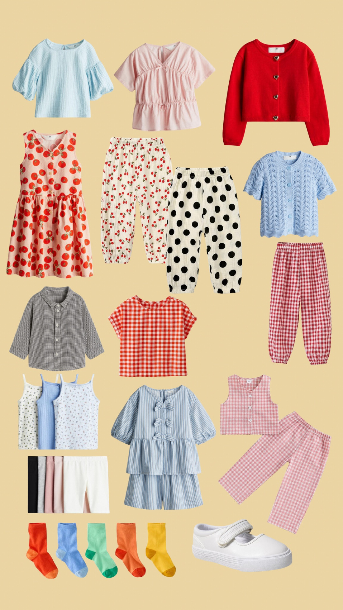 Toddler girl’s Spring/Summer Capsule Wardrobe 