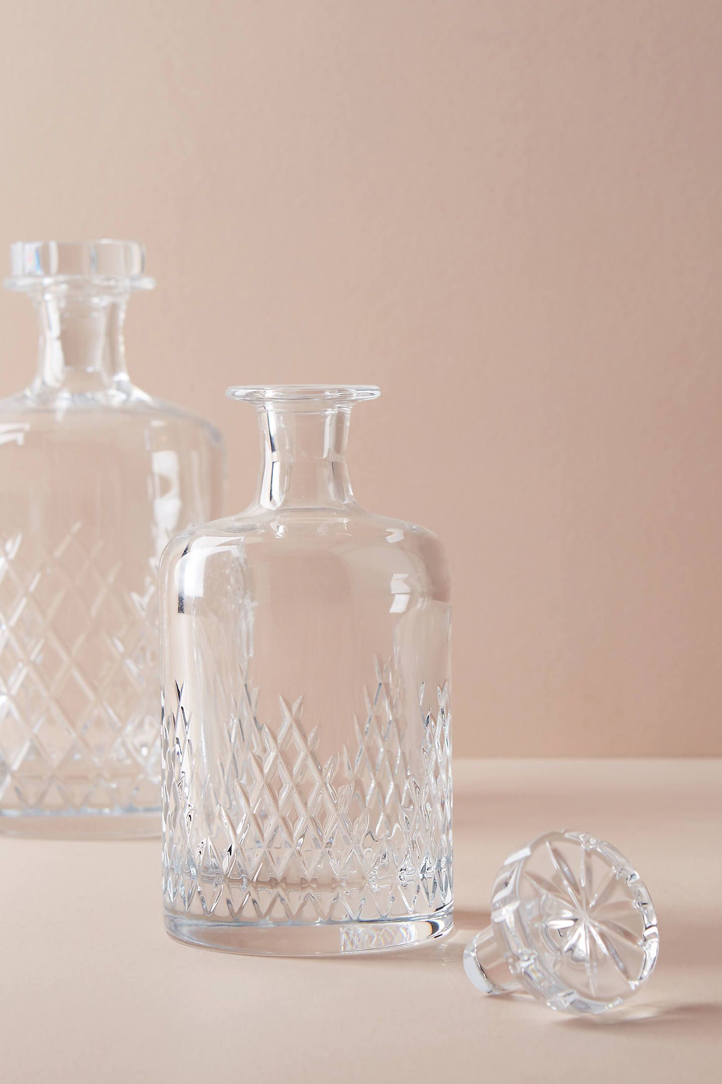 Soho Home Barwell Cut Crystal Small Decanter | Anthropologie (US)