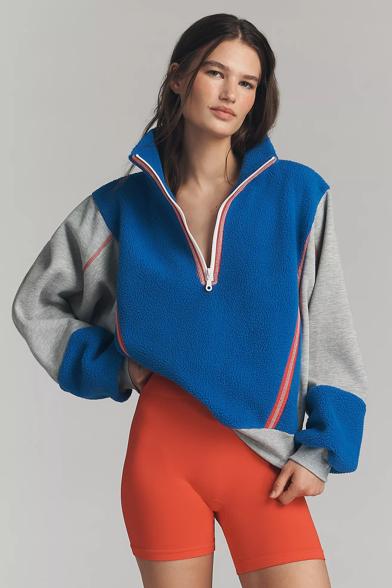 Daily Practice Half-Zip Fleece Sweatshirt | Anthropologie (US)