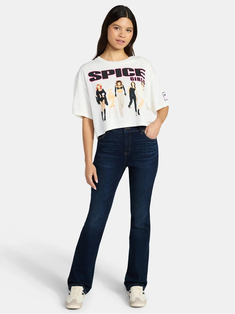 Spice Girls Women's Skimmer Tee with Short Sleeves, XXS-XXL | Walmart (US)