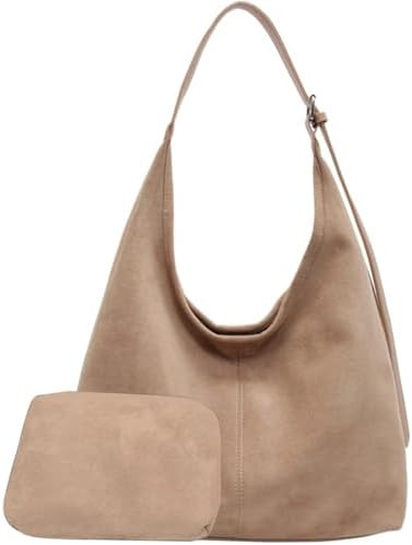 Women's Suede Hobo Bag Shoulder Bags with Strong Magnetic Buckle Handbag Bag Ladies Purse for Tra... | Amazon (CA)