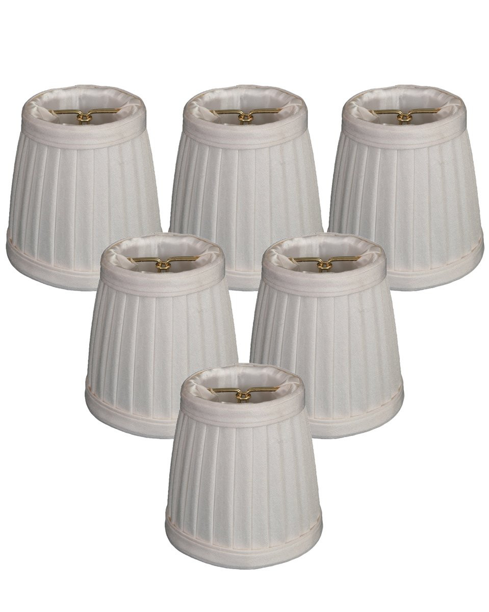 Royal Designs, Inc. Pleated Empire Chandelier Shade CS-110WH-6, White, 3 x 4.25 x 4.25, Pack of 6 | Amazon (US)