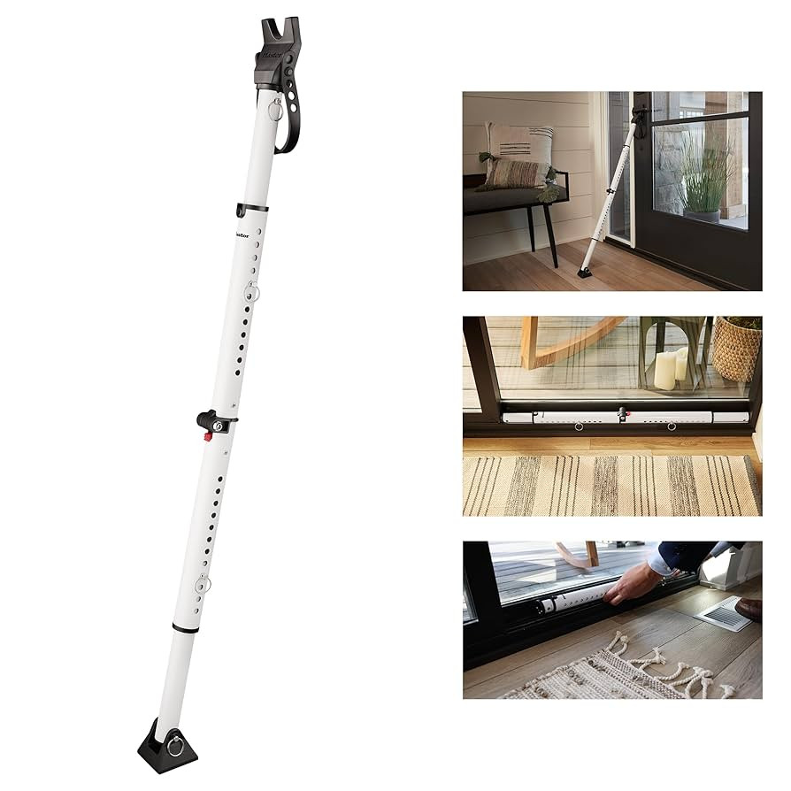 Master Lock Sliding Door Stopper and Door Security Bar, Adjustable for Hinged and Sliding Doors, ... | Amazon (US)