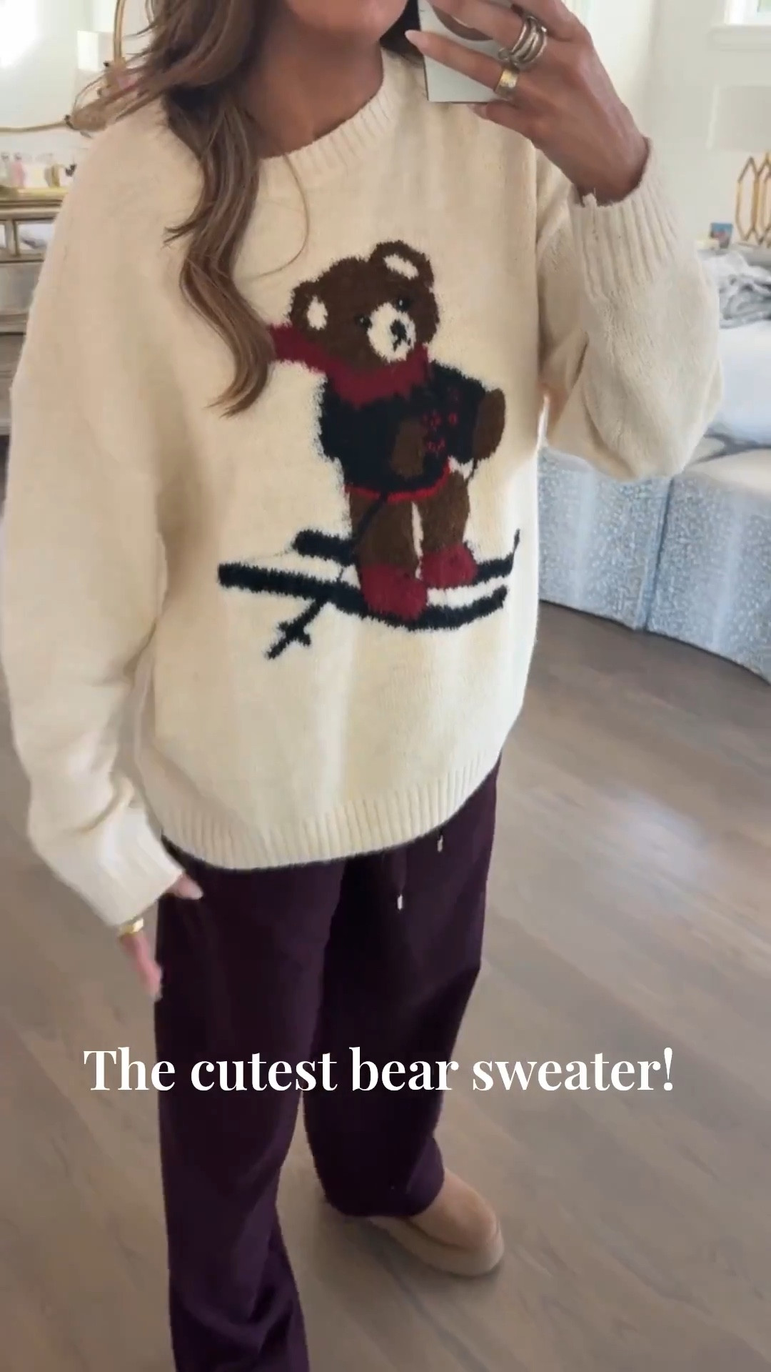 You all loved this sweater this week! It’s perfect for cool weather or any holiday parties. I’m wearing a size small in this sweater & size XS in pants 🤍🎿

Bear sweater, Target finds, Maroon pants, Zara pants, Target sweater, Comfy casual, Fall outfits, Fall sweater, Emily Ann Gemma

#LTKHoliday #LTKStyleTip #LTKFindsUnder100