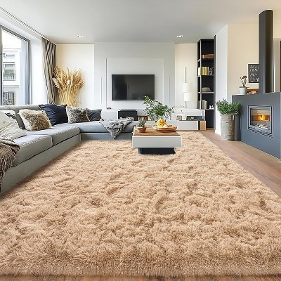 LOVEVOOK 9x12 Feet Beige Large Area Rugs for Living Room Bedroom, Fluffy Shag Rugs, Modern Indoor Floor Carpet for Home Decor Aesthetic | Target