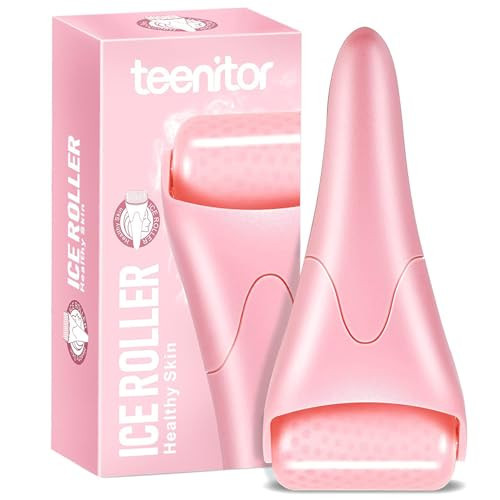 Teenitor Pink Ice Roller for Face, Ice Face Roller, Eye Roller for Puffy Eyes, Facial Roller Spa Self Care Tools for Women | Amazon (US)