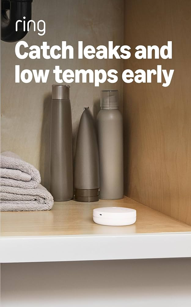 Ring Sensors: Flood & Freeze Sensor (newest model) \u2013 Protect against water damage and frozen... | Amazon (US)