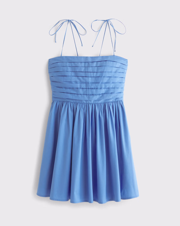 Women's The A&F Emerson Tie-Strap Mini Dress | Women's Clearance | Abercrombie.com | Abercrombie & Fitch (US)