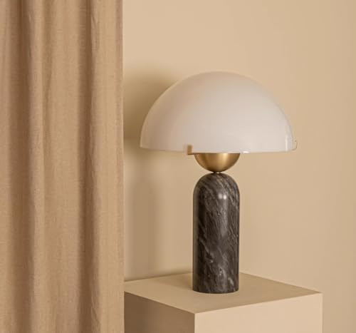 Modern Dome Shaped Table Lamp Mid-Century Accent Lamp Black Marble Desk Lamp Contemporary Living ... | Amazon (US)