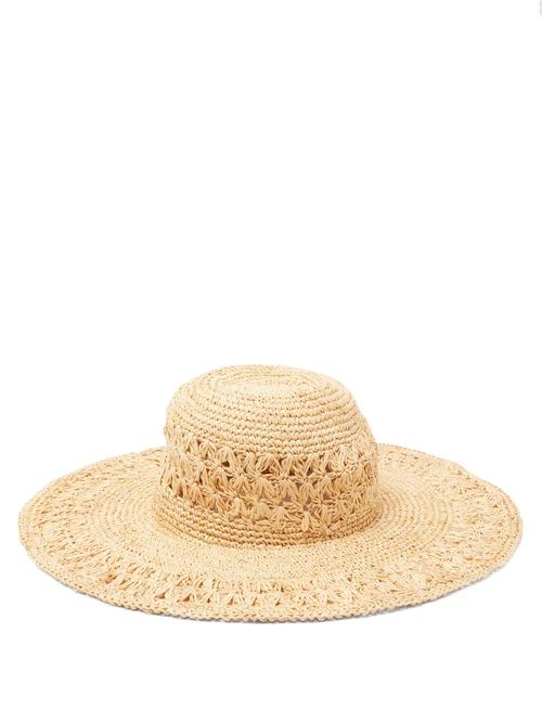 Avenue The Label - Cetara Wide-brim Straw Hat - Womens - Beige | Matches (US)