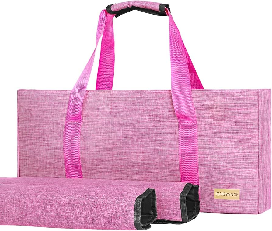 Empty Mahjong Bag, Pink Mah jongg Carrying Bag with Two Wrappers for American Mahjong Set (Empty ... | Amazon (US)