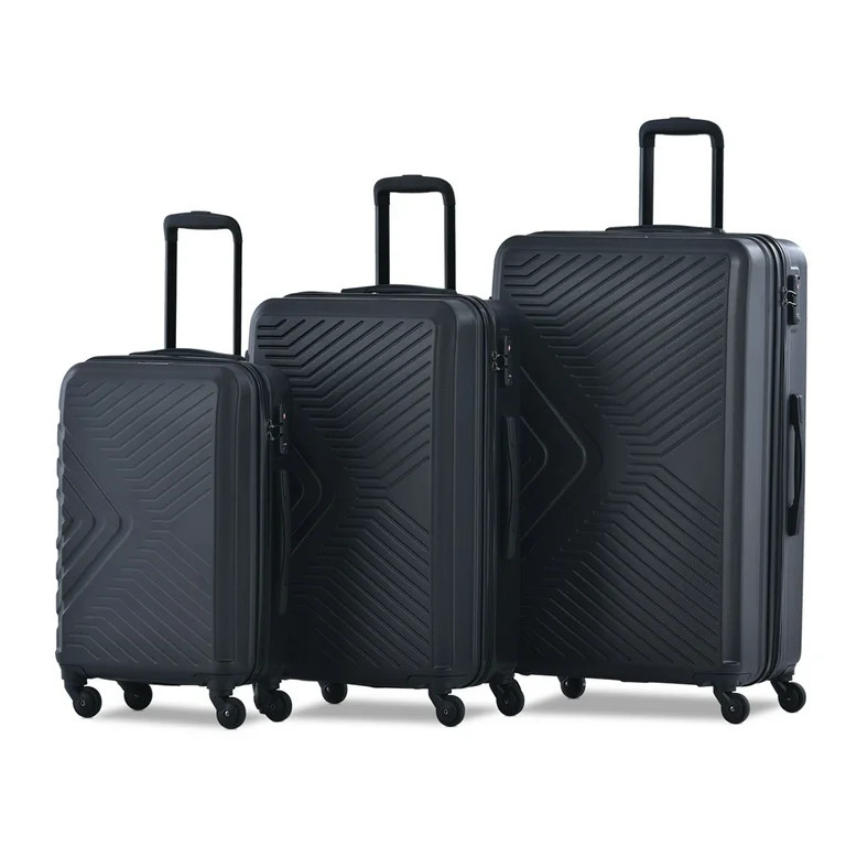 Travelhouse 3 Piece Luggage Set Hardshell Lightweight Suitcase with TSA Lock Spinner Wheels 20in2... | Walmart (US)