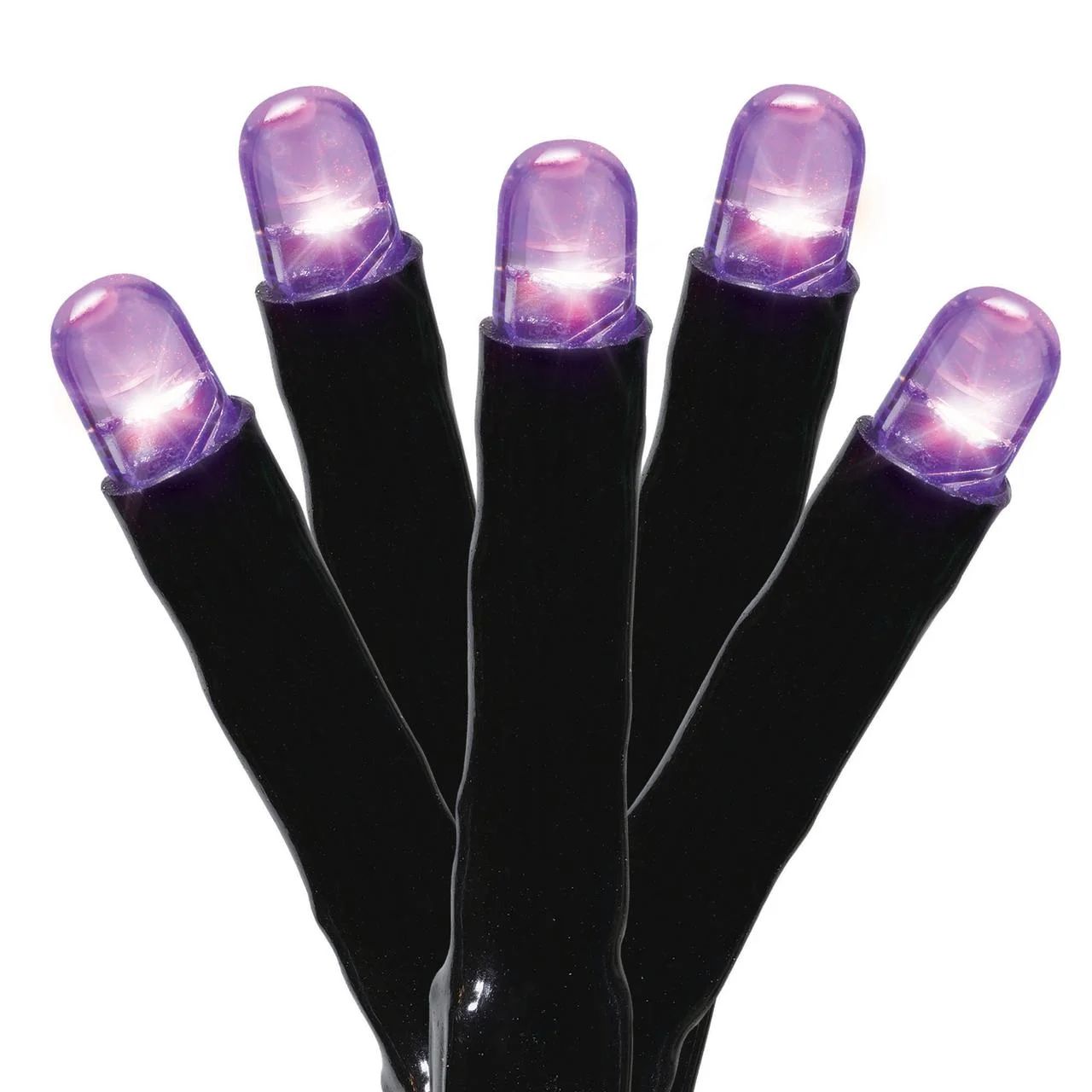 Halloween 100-Count Purple Micro 8-Function LED Lights, 33', by Way To Celebrate | Walmart (US)