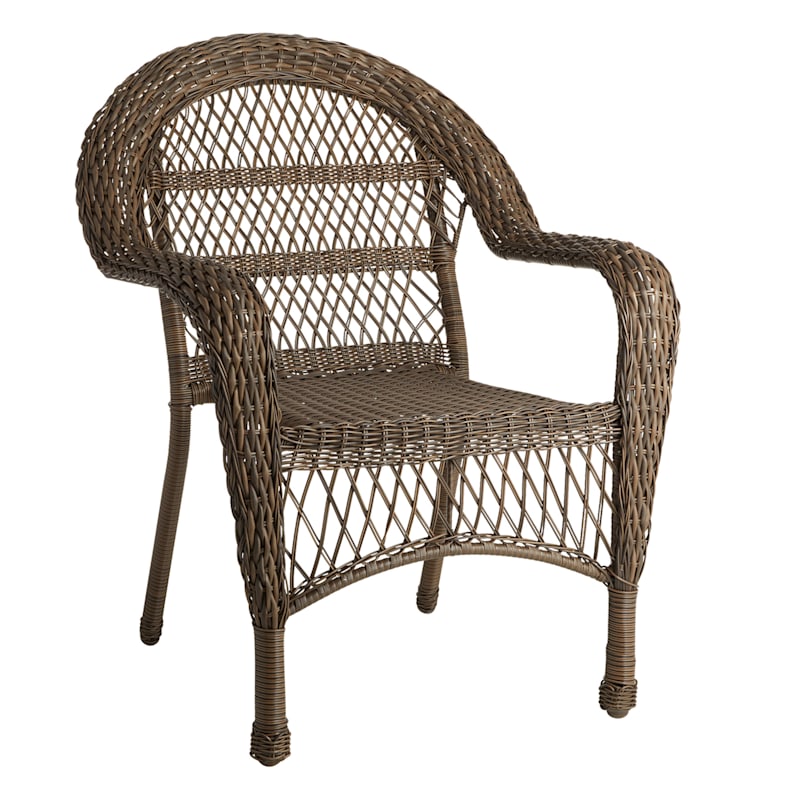 Brown Wicker Patio Lounge Chair | At Home
