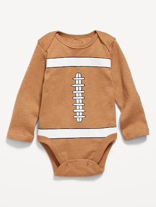 Long-Sleeve Football-Graphic Bodysuit for Baby | Old Navy (US)