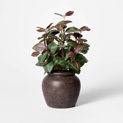 Potted Fall Leaf Arrangement in Vase Brown - Threshold™ designed with Studio McGee | Target