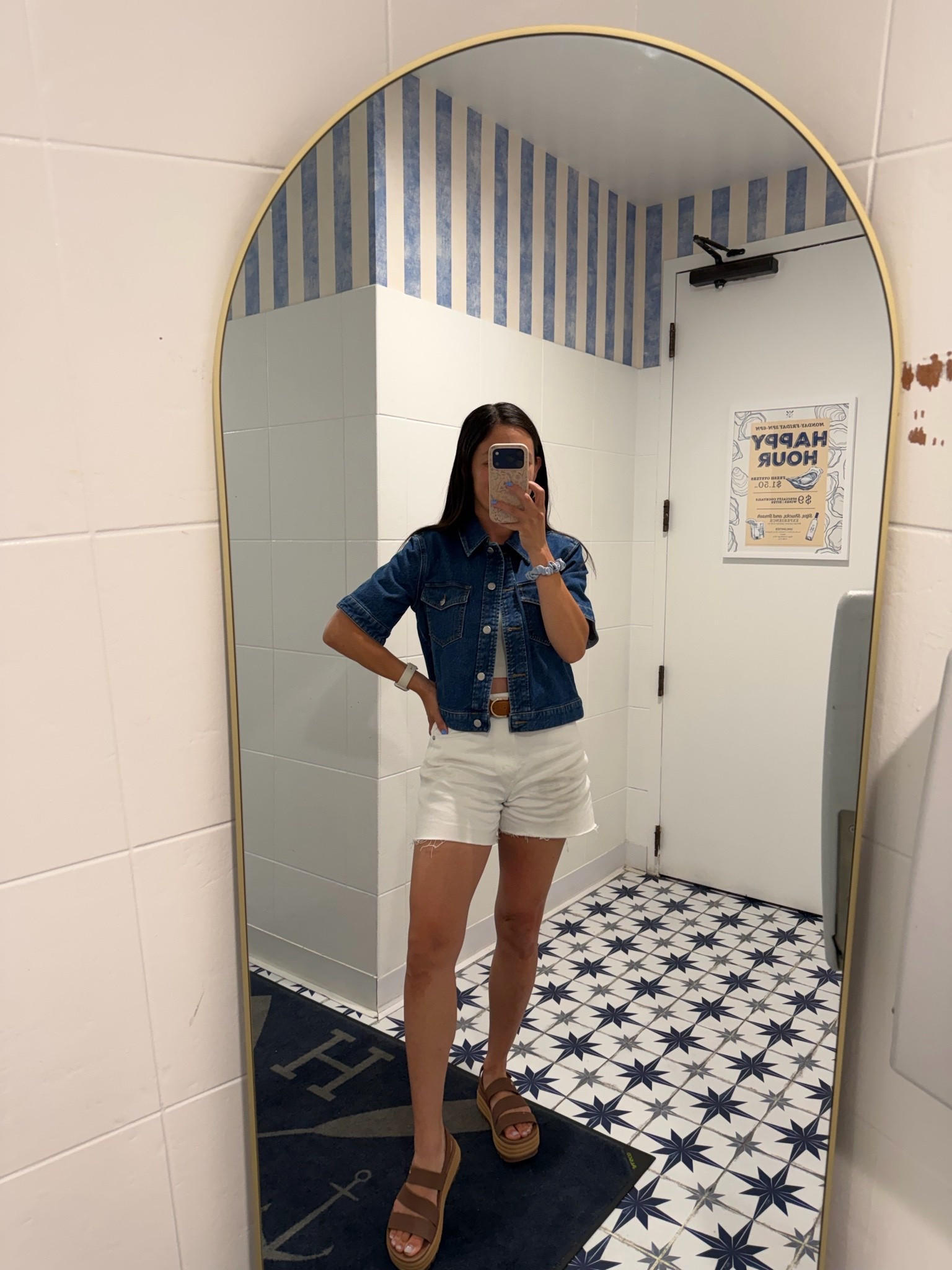 Summer outfit inspo. White denim shorts. High waisted shorts. Mom approved length shorts. Reef sandals. Comfortable platform shoes. Reef platform shoes. 

Shorts ran big for me with them being high waisted so i had to size down 

:shoes fit tts

#LTKootd #LTKdayinmylife