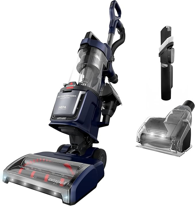 Bissell Pet Hair Eraser DualBrush Upright Vacuum with Two Brush Rolls, DualBrush Self-Cleaning Te... | Amazon (US)
