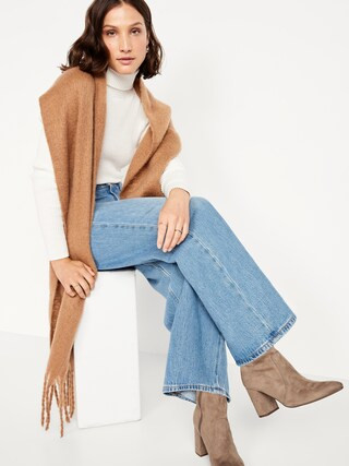 Faux-Suede Heeled Boots for Women | Old Navy (US)
