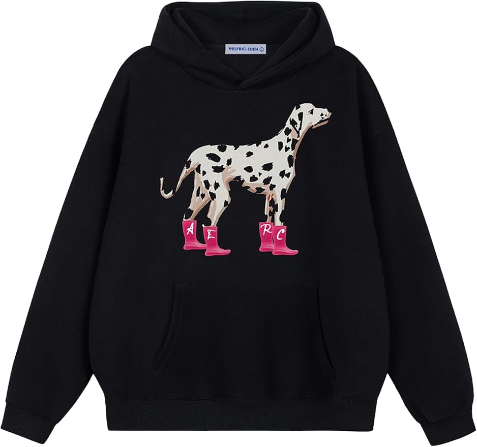 Aelfric Eden Graphic Hoodies for Women Dalmatian Print Hoodie Pullover Unisex Y2K Cute Oversized ... | Amazon (US)