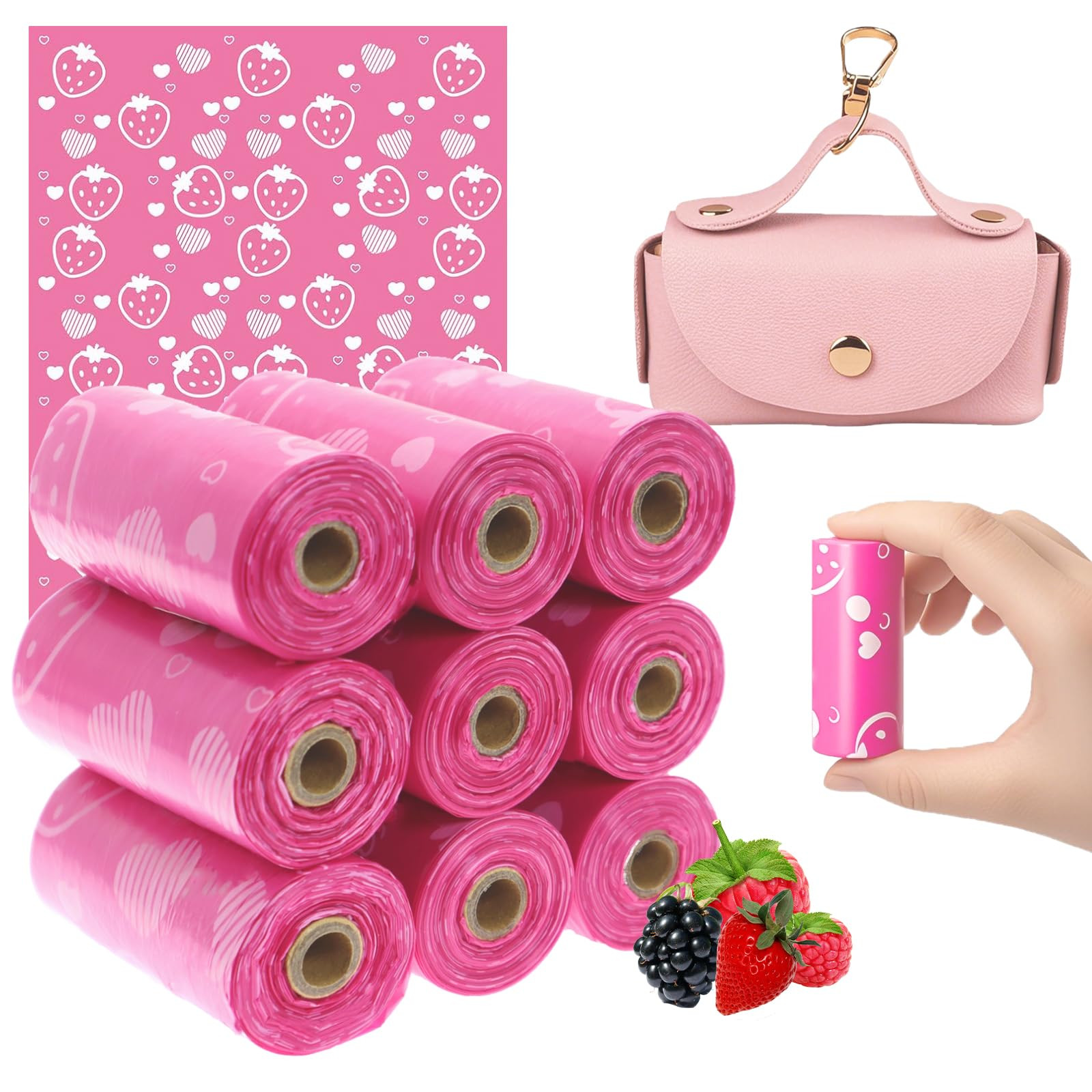 Sanitary Napkin Disposal Bags with Dispenser Feminine Hygiene Disposal Bags for Tampons Trash Bag... | Amazon (US)
