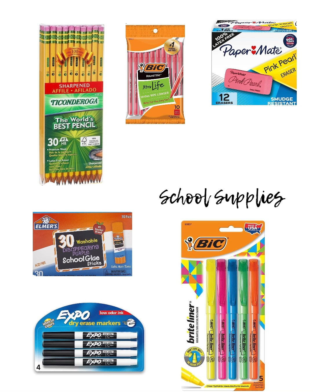School supplies for kids! Pencils on sale glue sticks in bulk dry erase pens #schoolsupplies #backtoschoolsale #schoolsupplylist

#LTKsalealert #LTKkids

#LTKBacktoSchool