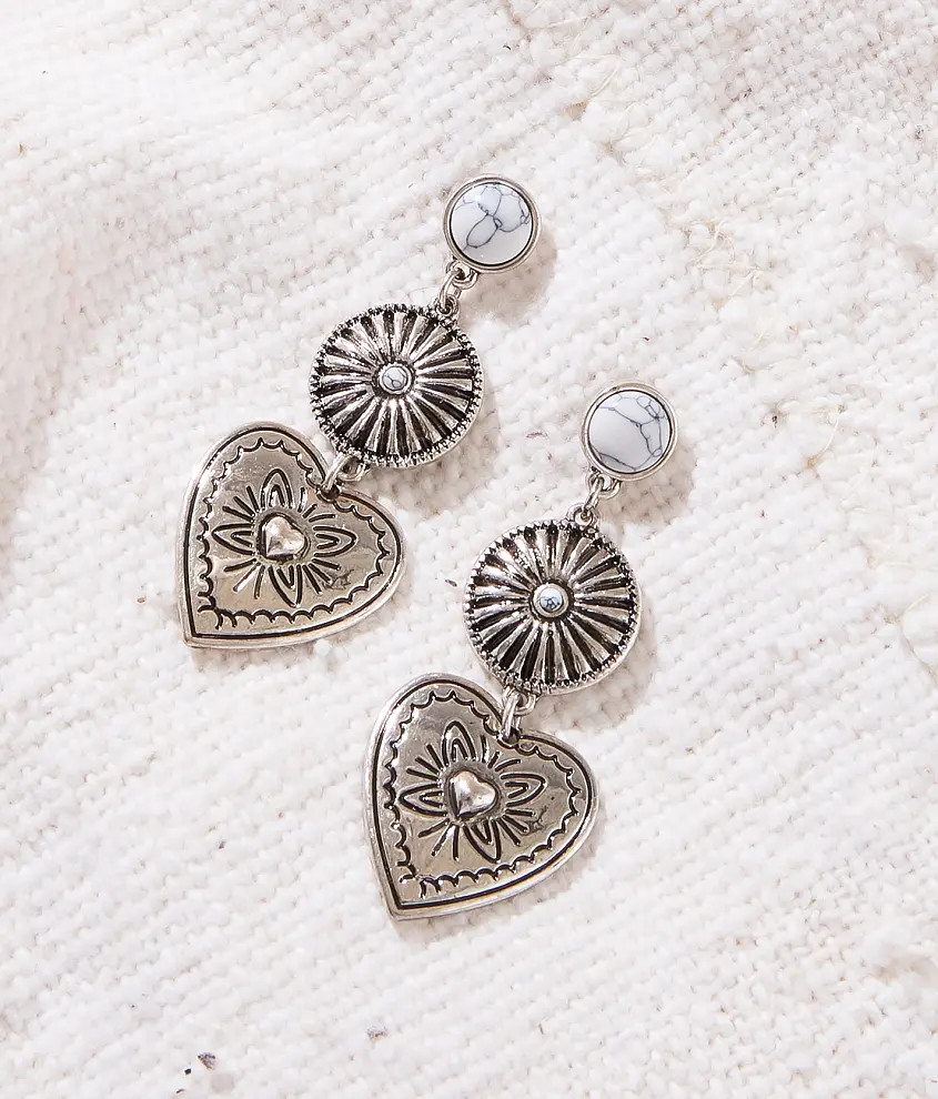 Stone Heart Earring | Buckle