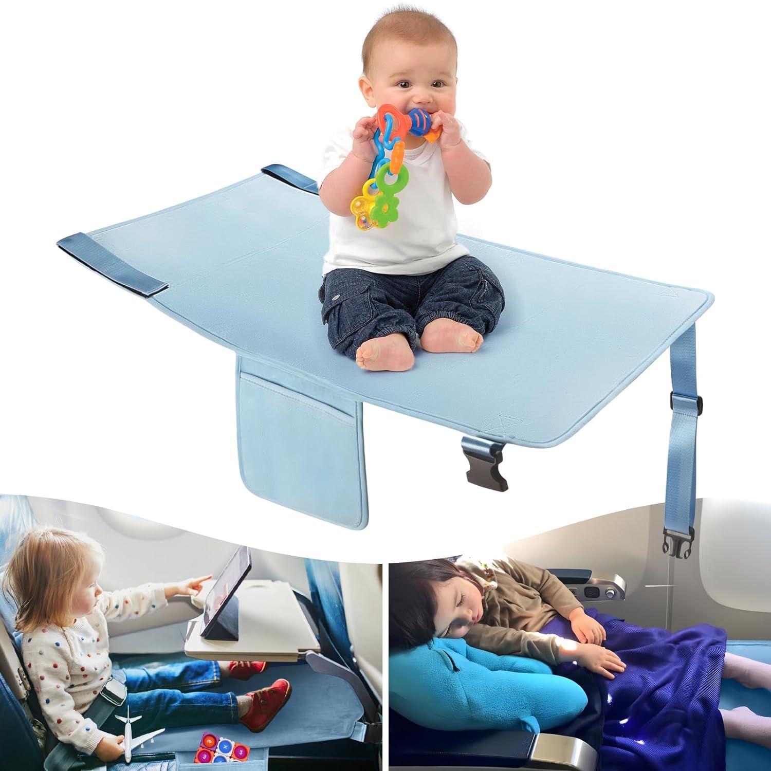Toddler Airplane Bed, Kids Airplane Seat Extender Travel Bed, Kids Airplane Travel Essentials, Ai... | Amazon (US)